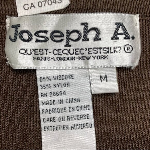 Joseph A Brown ¾ Sleeve Knit Sweater with Fringe size M - Picture 3 of 6